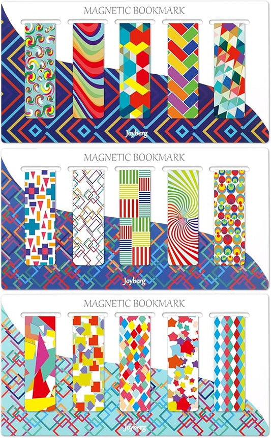 15 Pieces Bookmarks, Magnetic Bookmarks for Women, Page Markers for Students