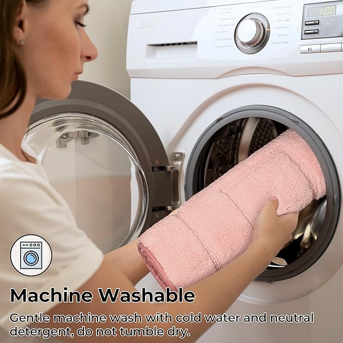 GRANNY SAYS Pink Bathroom Rugs Non Slip Washable, 24"x 36", Soft Bath Mats for Bathroom, Microfiber Shag Rug, Absorbent Bath Floor Mat, Large Bath Rug for Shower, Tub, Bedroom