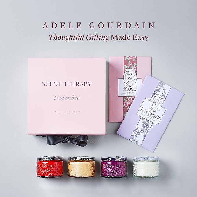 Scented Candle Gift Set for Mom - 4 Long Lasting Aromatherapy Candles in a Gift Box for Mother's Day or as Birthday Present for Mothers, Personal Presents for Women - Mom Gifts Ideas from Daughter/Son