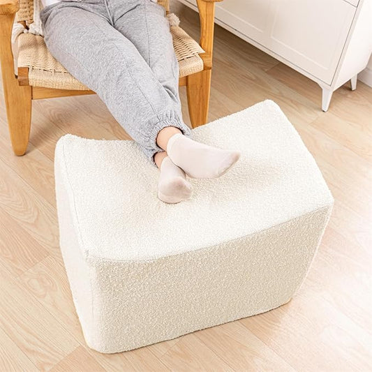 Large Footstool Ottoman Multi-Functional Modern Foot Stool 24.8 L x15.75 W x 18.5 H Inches Sofa Ottoman Extra Seating for Living Room Entryway Hallways and Bedrooms