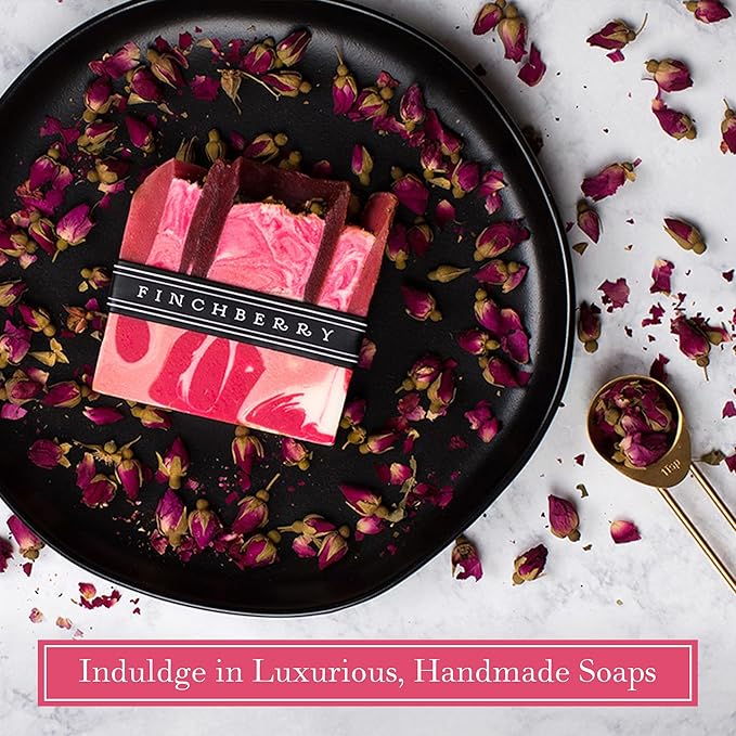 FinchBerry Season of Soap Gift Set - Handmade Seasonal Soaps - Cleanse & Moisturize with Olive, Shea Butter & Coconut Oil - Ideal for All Skin Types & SPRING Gifting, Pack of 6 (4.5 oz Each)