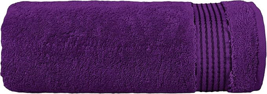 Elegant Comfort Premium Turkish Cotton 1 Piece Jumbo Bath Towel - 35 x 70 inch, Luxurious Hotel Spa Quality 100% Turkish Cotton Large Bath Towel - Highly Absorbent - Soft Bathroom Towel, Purple