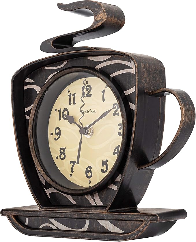 Westclox 10.25” Coffee Cup, 3-D Wall Clock – Model# 32038