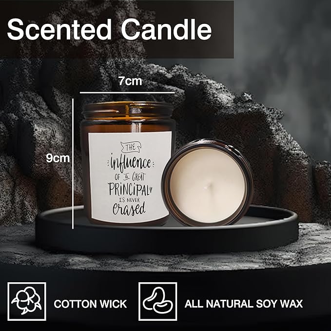 Mancheng-zi Cottonwood Scented Soy Wax Candle, Perfect Principal Appreciation Gift, Elevates Any Space