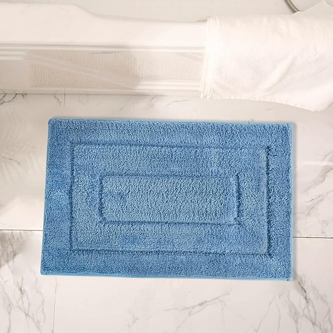 GRANNY SAYS Blue Bathroom Rugs Non Slip, 20" x 32", Bath Rugs for Bathroom, Bath Rugs Washable，Absorbent Bath Mats for Floor, Shower Rug for Bath, Microfiber Bath Mat for Tub