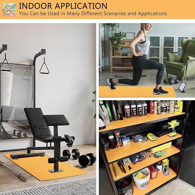 Foam Toolbox Liner Shelf Liner, Thickened Durable Pad Tool Box Mat for Protecting Your Tools, Work Surfaces, Garage, Chest -Orangish 3mm Thickness, 20 inch*24 ft