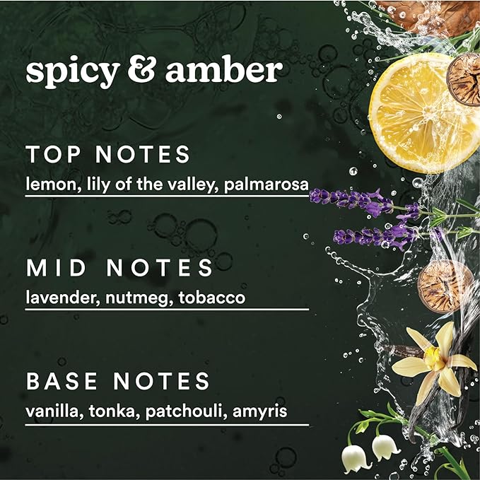 Homedics SereneScent Gilded Amber & Tonka Home Fragrance Oil, 15 ml, for use with Homedics SereneScent Mini Waterless Diffuser (ARMH-680), Clean & Natural Everyday Collection