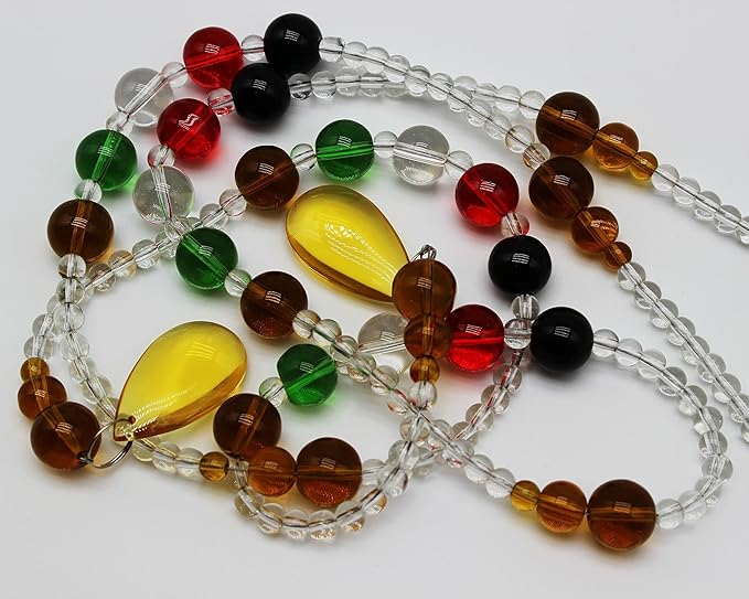 Hanging Glass Door Beads Beaded Curtains Valance Self-Adhesive for Doorways Crystals Stran Arched Windows, Clear Crystal Room Bead Partition Curtain Door Frame Beads for Doorways Closets 5