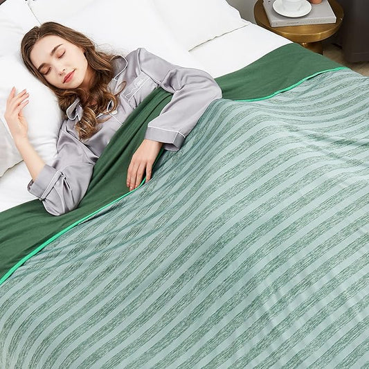 Guohaoi Cooling Blanket (90"x108"King Size) for Hot Sleepers,Absorbs Heat to Keep Body Cool for Night Sweats,100% Oeko-Tex Certified Cool Fiber,Breathable,Comfortable,All-Season.