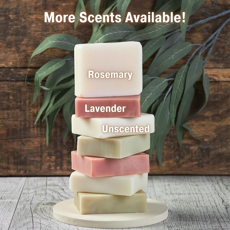 All Natural Peppermint Soap – Natural Soap for Women and Men for Body, Face, and Hands – Vegan Soap – Coconut & Hempseed Oils with Shea Butter (Peppermint -Pack of 4)
