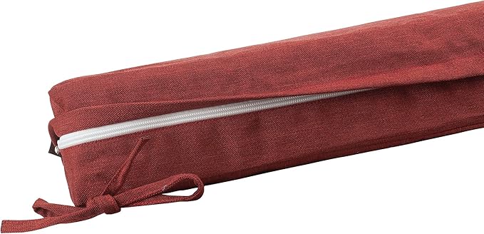 FUNHOME Outdoor Cushion Covers 24 x 24 x 4 inch,Set of 2,Replacement Square Seat Cushion Cover for Patio Furniture Chair,Water Resistant,Fade-Resistant Slipcover Only,No Insert(Rust Red)