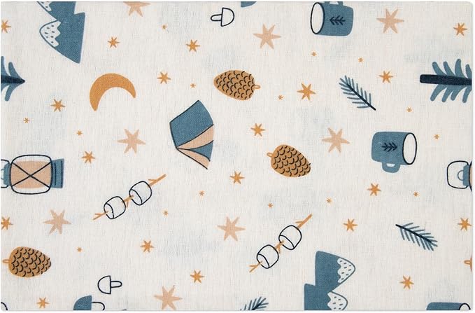 4-Pack Unisex Baby Cotton Flannel Receiving Blankets, One Size Newborn Swaddle Blankets (30 x 30)