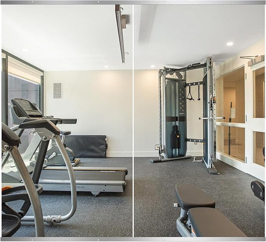 Delma Home Gym Mirror, 54''x30''x2PCS, Large Full Body Mirror for Yoga, Glass Frameless Mirror for Wall Mounted, Wall Mirror for Home Gym, Garage, Bedroom, Bathroom