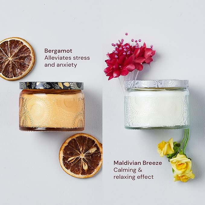 Scented Candle Gift Set for Mom - 4 Long Lasting Aromatherapy Candles in a Gift Box for Mother's Day or as Birthday Present for Mothers, Personal Presents for Women - Mom Gifts Ideas from Daughter/Son