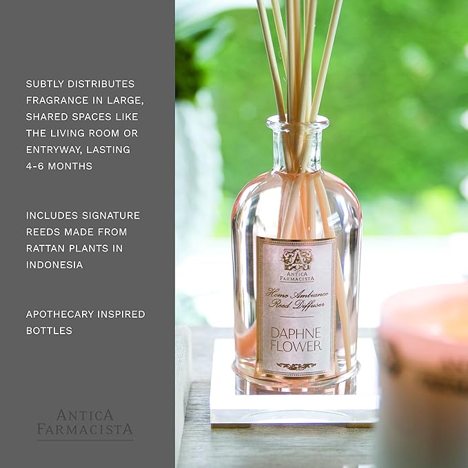 Antica Farmacista Home Ambience Diffuser, Daphne Flower, 16.9 Fl Oz