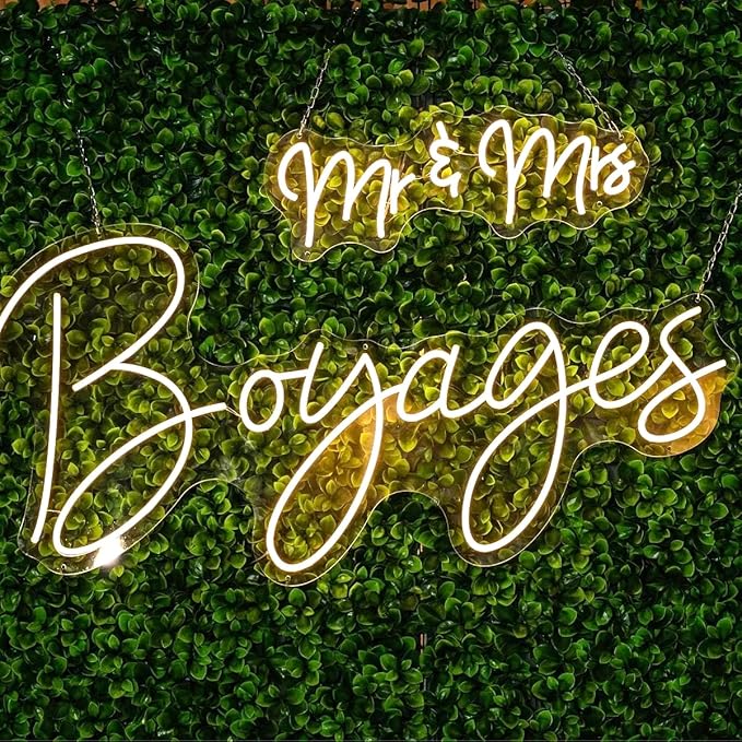 Custom Name Neon Sign Professional, Larger Customizable Wedding LED Neon Sign for Backdrop, Wedding Decor, Micro Weddings, Anniversary, Birthday Party Shop
