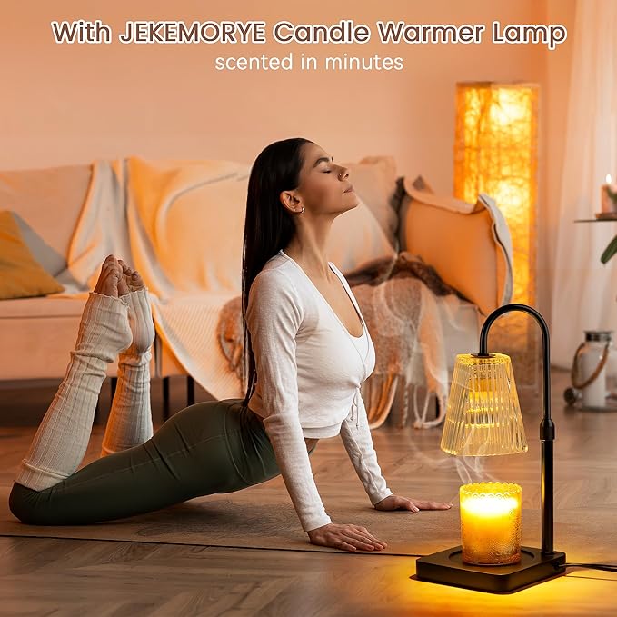 Candle Warmer Lamp with Timer - Electric Melter Candle Lamp Dimmable Candle Heater