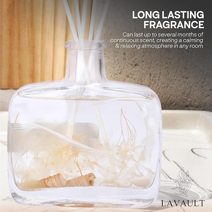 Reed Diffusers for Home - Long-Lasting Room Fresheners - Home Fragrance Diffuser - Scented Oil Diffuser for Aromatic Home - Bathroom Air Diffuser - Chance Scent - 7.4 oz