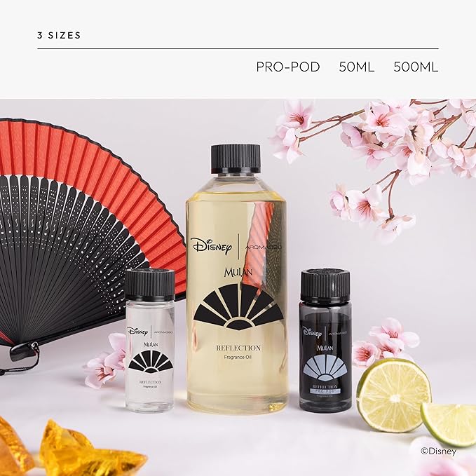 Aroma360 | Disney Reflection Fragrance Oil Blend | Disney Princess Mulan | Luxury Essential Diffuser Oil | Aromatherapy Scent Diffuser Oil | Bergamot, Nutmeg and Jasmine 1.7 fl oz 50mL
