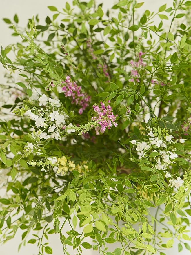 MISSPIN Artificial Flowers with Greenery Stems Faux Plants Indoor Branches for Tall Vase Ultra-Realistic, 12 Pcs Wedding Centerpieces, Home Decor & DIY Bouquets
