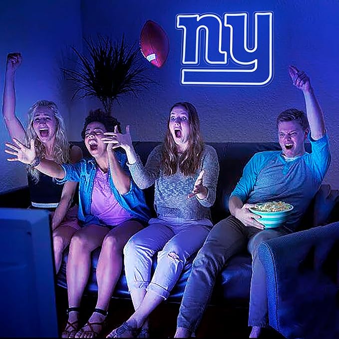 Neon Sign for Wall Decor Football Neon Light for Man Cave Birthday Gifts for Men Football Team Logo Sign for Bar Dorm Party Game Room Decor Size 16.1 * 10.6In(ZYLD059)