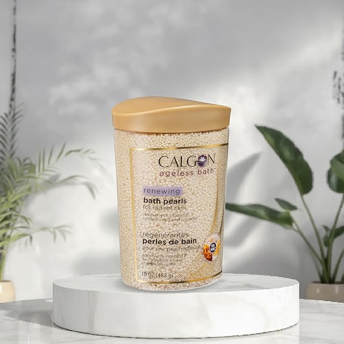 Calgon Ageless Bath Series Renewing Pearls, 16 oz.