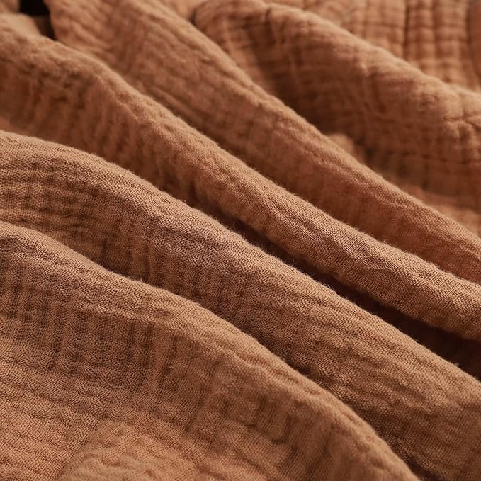 Muslin Travel Crib Sheets 24" x 42" Compatible with Guava Lotus Travel Crib, Baby Bjorn Travel Crib Light, Dream On Me Travel Light Playyard Mattress, 2 Pack Natural and Rainbow