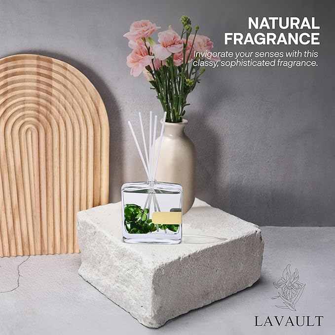 Reed Diffuser for Bathroom, Home, Office, Living Room, Bathroom- Fragrance Gift Set - Essential Oil Diffusers for Aromatherapy - Home Fragrance Diffuser - Room Aroma - Wild Bluebell Scent