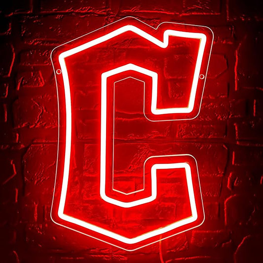 Neon Sign Baseball Team Neon Light Up Sign for Wall Decor Led Light for Man Cave Bedroom Gifts for Baseball Fans 5V USB Powered Size Wall Art 14.5 * 9.8inch(ZYLD142)