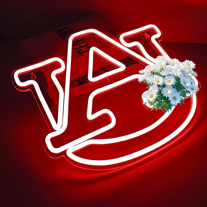 University Neon Sign,College LED Sign,University Basketball Team Logo Neon Signs,University Name Light Signs for Man Cave,Room,Dorm Decor for College Students,Sport Fans,Size 13.77 * 11.81in(XD109)