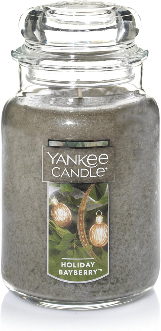 Yankee Candle Bayberry Scented, Classic 22oz Large Jar Single Wick Candle, Over 110 Hours of Burn Time | Holiday Gifts for All