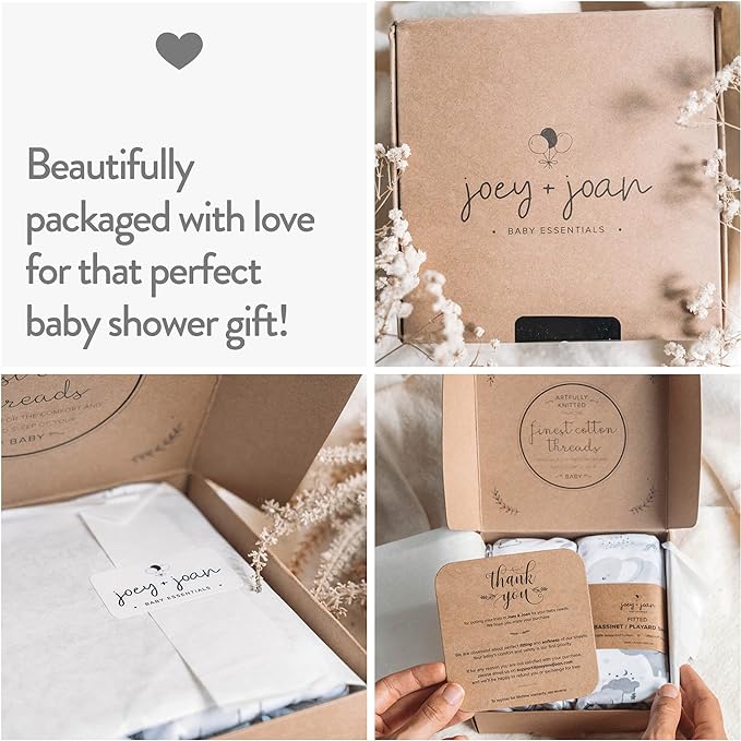 Bassinet Sheets 20x30 Inch for Graco Travel Lite Crib, Sense2Snooze, My View 4 in 1, Dream Suite and Guava Bassinet ??100% Jersey Cotton Fitted Sheets ??Dusty Blue + Navy ??2 Pack