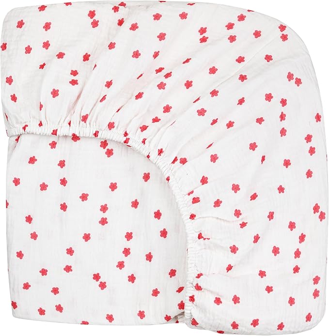 Extra Soft Muslin Fitted Crib Sheets 100% Cotton Baby Crib Sheets for Standard Crib Mattress | 28 X 52 Inches