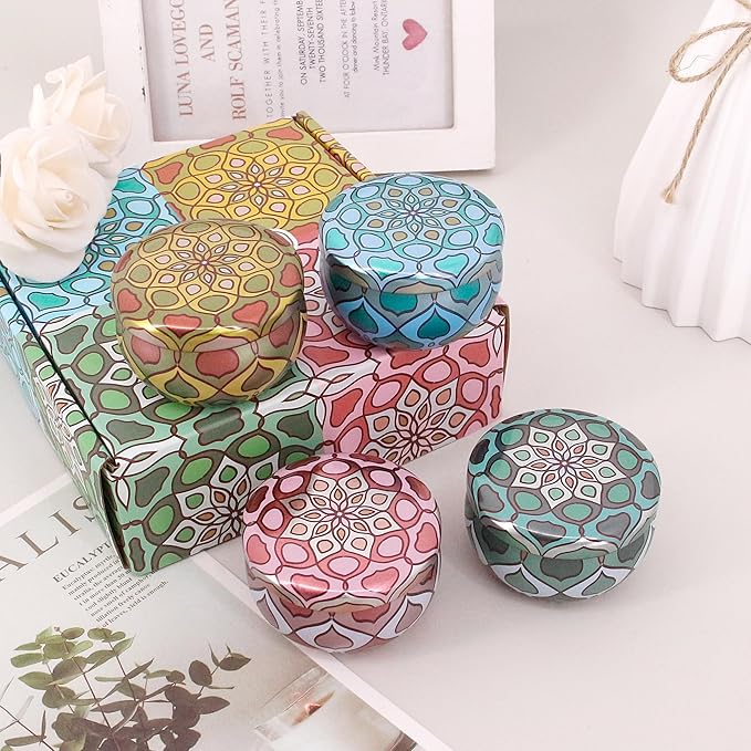 Naimo 4 Pack Scented Candles Long Lasting Soy Wax Aromatherapy Candle for Home Bath Spa Yoga Birthday Gift Set