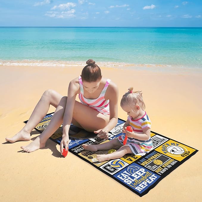 Dance Towel for Girls 30" x 60" Microfiber Dancing Beach Towel for Women Bath Pool Shower Camping Travel Towel