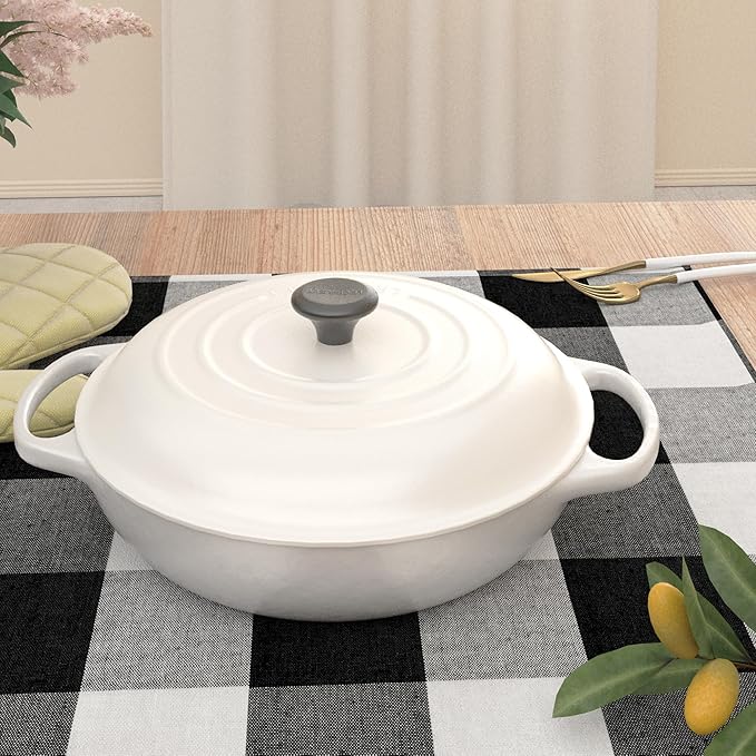 Black & White 2 Side Cotton Buffalo Check Placemats Set of 4 Heat Resistant Dining Table Place Mats for Kitchen Table, 12 x 18 inches