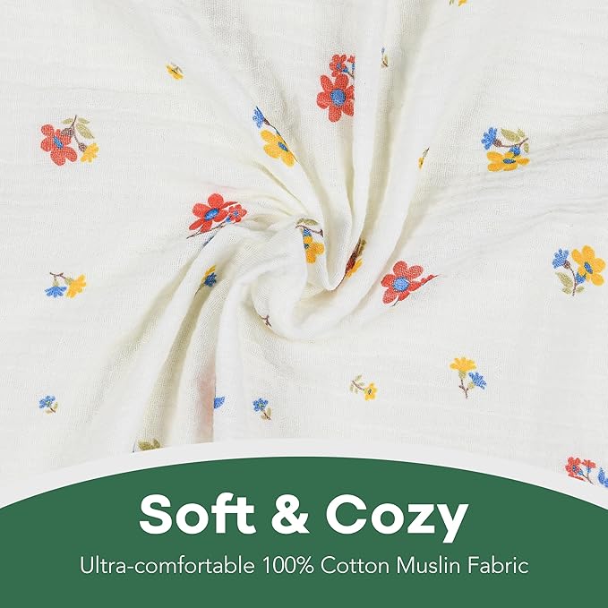Extra Soft Muslin Fitted Crib Sheets 100% Cotton Baby Crib Sheets for Standard Crib Mattress | 28 X 52 Inches