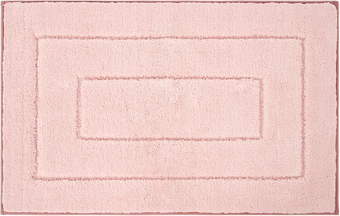GRANNY SAYS Pink Bathroom Rugs Non Slip Washable, 20x 32, Soft Bath Mats for Bathroom, Microfiber Shag Rug, Absorbent Bath Floor Mat, Small Bath Rug for Shower, Tub, Bedroom
