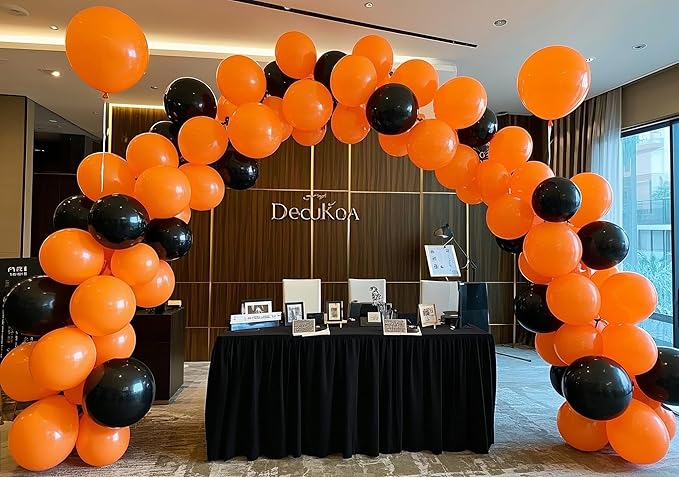 Orange Balloons 145pcs Different Sizes 18 12 10 5 Inch Arch Kit Garland for Thanksgiving Halloween Baby Shower Birthday Party Decorations