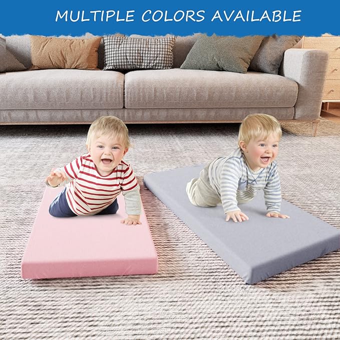 Nap Mat Cover 19" x 45" x 4" Fit for ECR4Kids Everyday Folding Rest Mat, Super Soft & Breathable Microfiber Baby Nap Mat Sheet for Preschool or Day Care, Boys and Girls, Pink