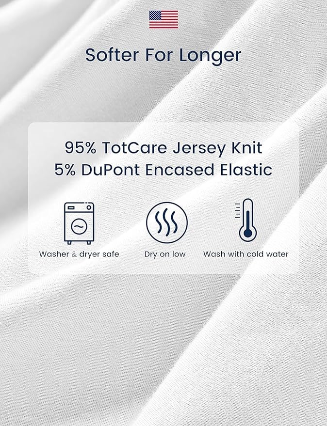 TotAha Premium Soft Bassinet Sheet for Boy Girl, Super Stretchy Jersey Knit Bassinet Fitted Sheet, Compatible with Halo, Maxi COSI, Mika Micky, SNOO, Baby Delight Mattress, Forest Bear & Cute Deer