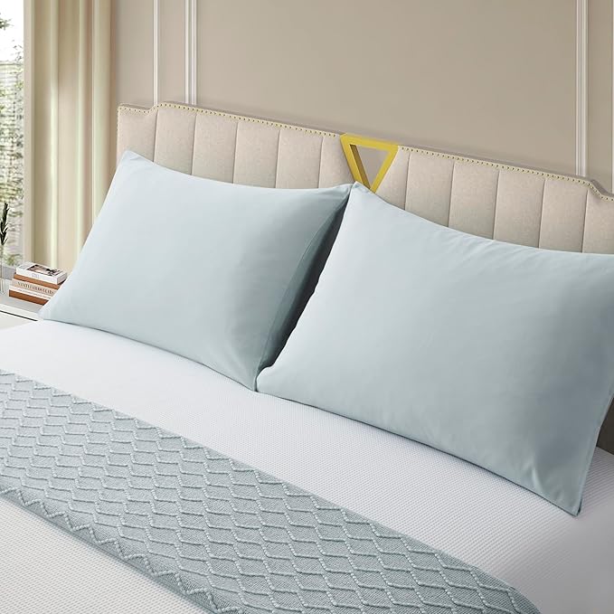 Toddler Pillowcase Set of 2 Microfiber Travel Pillow Cases 14x20 Light Gray Pillow Covers Envelope Style Comfortable Not Shrink Soft Pillow Cases