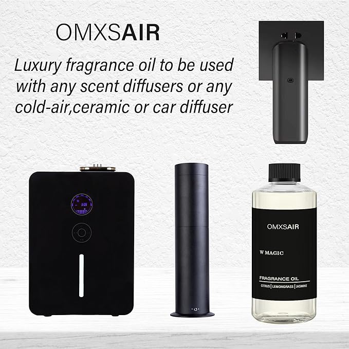Hotel Diffuser Oil & Home Luxury Scents - W Magic Diffuser Oil 500ml - Inspired by W Hotel Citrus Bergamot,Jasmine - Aromatherapy Scent Diffuser Oil- Fragrance Essential Oils Blend for Diffuser