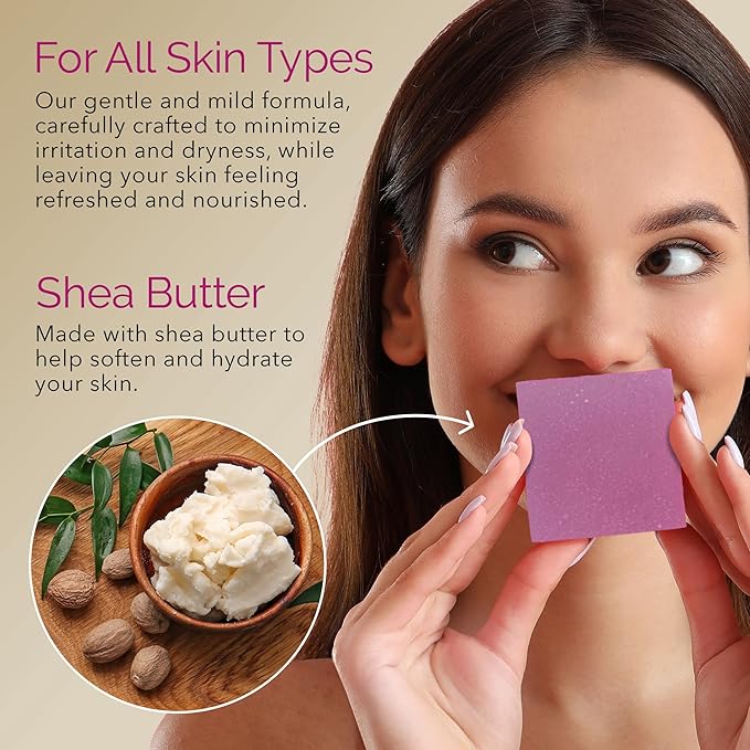 Handmade Natural Bar Soap Gift Set - 100% All Organic Vegan Bath Moisturizing Handmade Artisan Scented Cold Process Fragrant Soaps with Essential Oil - 4 Pack (Raspberry Rush)