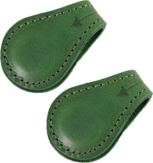 Magnetic Leather Bookmarks Book Marks for Reading Women Men Book Lovers Readers (Green)