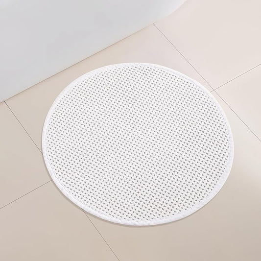 Round Bath Mat, Round Bathroom Rug 2 ft Circle Bath Mat Round Bath Rug Bathroom Rug Round Small Round Bath Mat 24 Inch Circular Bathroom Rug White