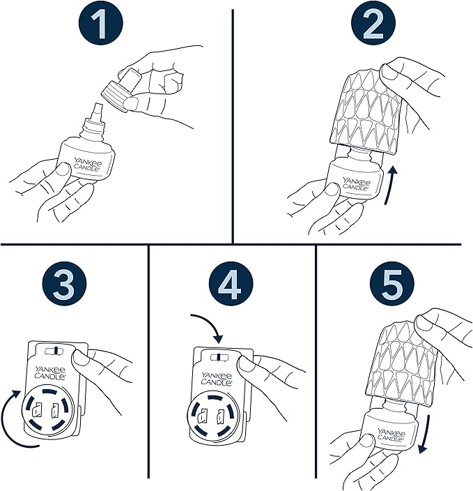 Yankee Candle Grey Organic Pattern ScentPlug Diffuser