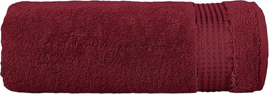 Elegant Comfort Premium Turkish Cotton 1 Piece Jumbo Bath Towel - 35 x 70 inch, Luxurious Hotel Spa Quality 100% Turkish Cotton Large Bath Towel - Highly Absorbent - Soft Bathroom Towel, Burgundy