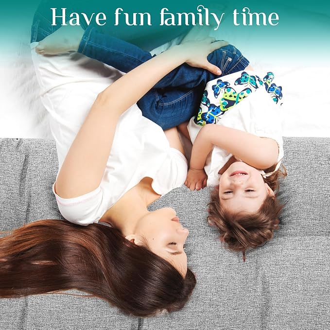 Wenqik Wedge Pillow Triangular Dorm Headboard Bed Rest Reading Backrest Back Support Long Bolster Pillow with Removable Cover for Dorm Room Supplies(Gray,Queen (59 x 20 x 8 Inch))