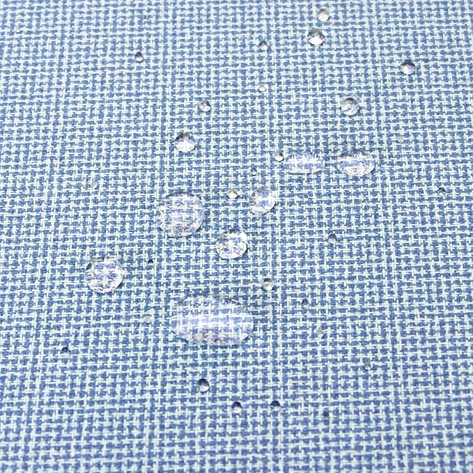 Outdoor Loveseat Cushion Set 44'' x 24'', Outdoor Cushions for Patio Furniture with Fastness Cover, Water Repellent Outdoor Seat Cushion and Couch Back Cushions for Bench, and Swing (Light Blue)